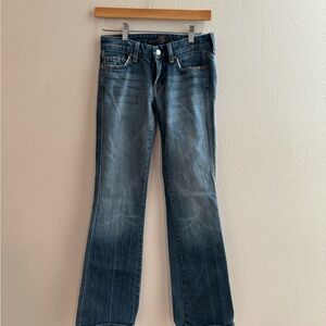 7 For All Mankind Dark Blue Boot Cut Jeans